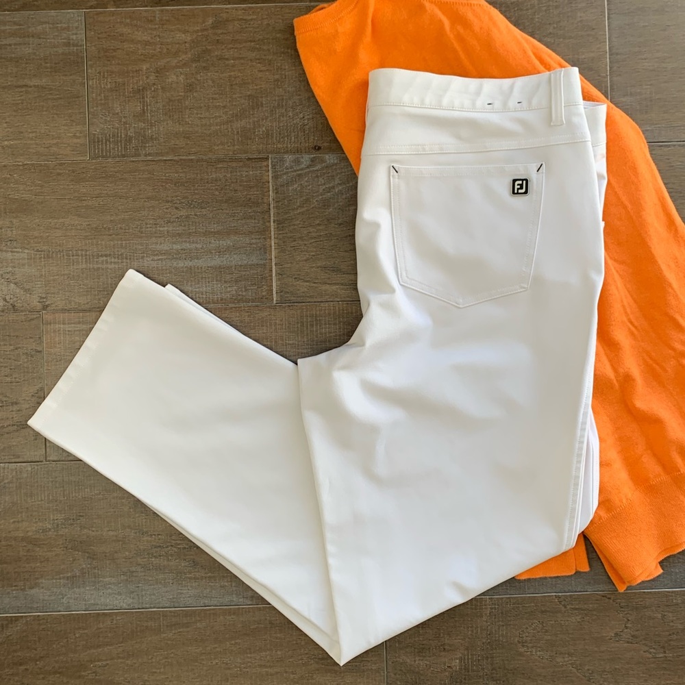 Footjoy white golf pants